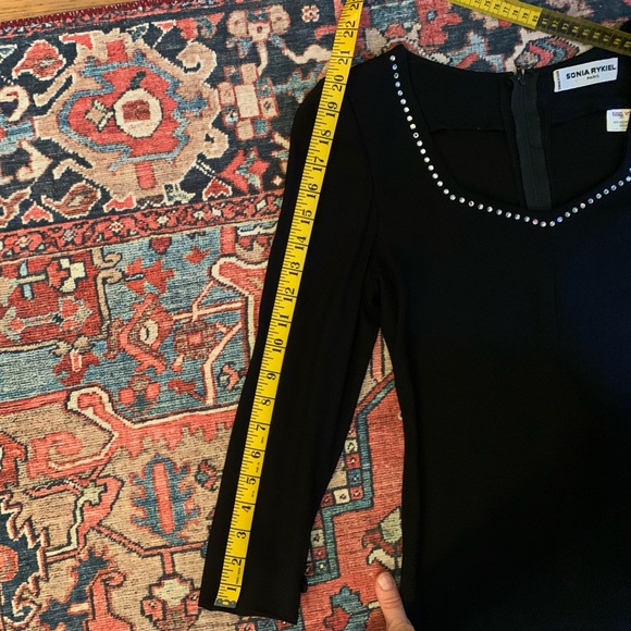 Vintage Sonia Rykiel rhinestone cocktail mini dress, size 38 Small/Medium - Picture 7 of 11